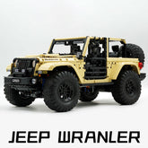 1: 6 Jeep Wrangler Off-Road Pickup with Remove Control, Electric Telescopic Hook, Tank Turn, Exclusive Wheel Arch, 3621 Pcs - BAV BRICK